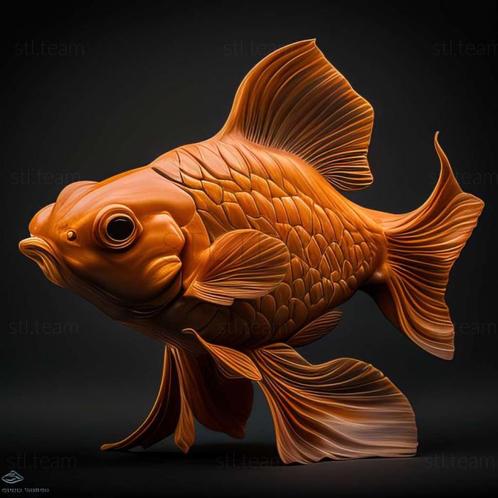 3D model Chocolate oranda fish (STL)